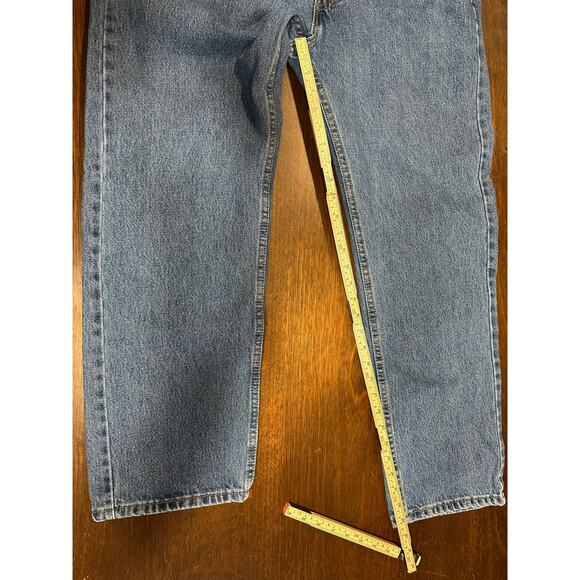 Levi 505 Jeans Men 38x30 Classic Academia Twee Western Cowboy Aztec Minimalist - Picture 6 of 11